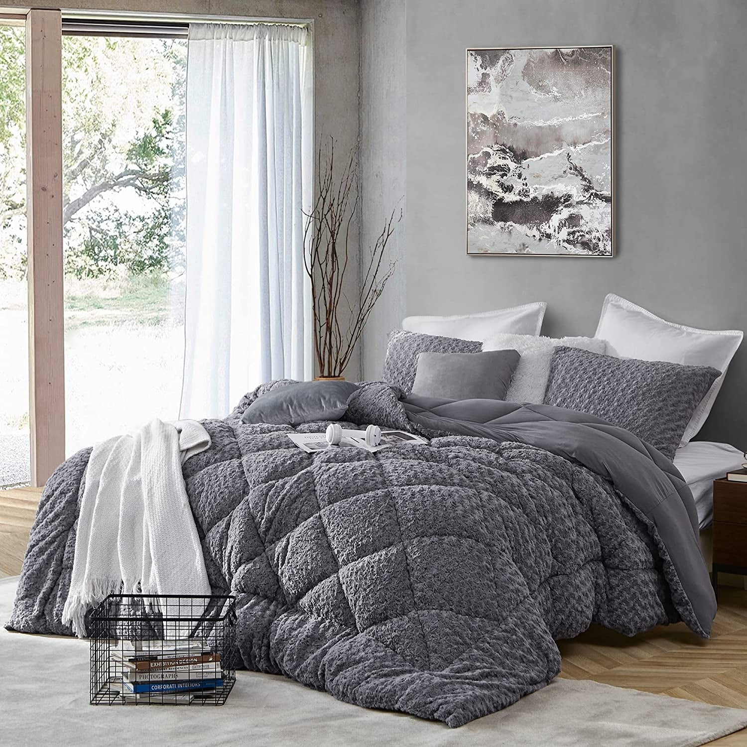 Puppy Love - Coma Inducer® Oversized Comforter - Pedigree Silver