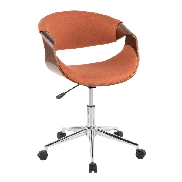 Carson Carrington Kanasen Mid-century Modern Walnut Wood Office Chair - N/A. Opens flyout.