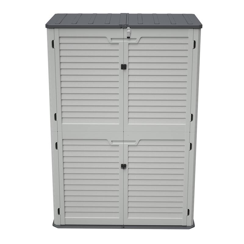 GDFStudio - Hayes Rust Proof Outdoor Equipment Storage for Backyards, Patio, Garden