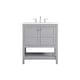 preview thumbnail 1 of 8, Elegant Lighting VF16430 Theo 30" Free Standing Single Basin Vanity Grey - Painted