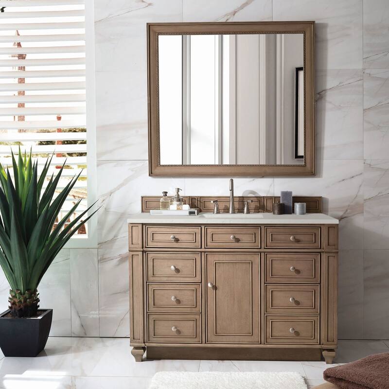 James Martin Vanities 157-V48-3LDL Bristol 48" Single Basin Walnut