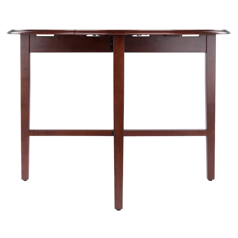 Hannah Double Drop Leaf Round Dining Table, Walnut