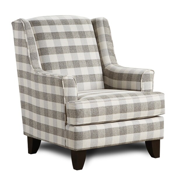 Grey buffalo check discount chair