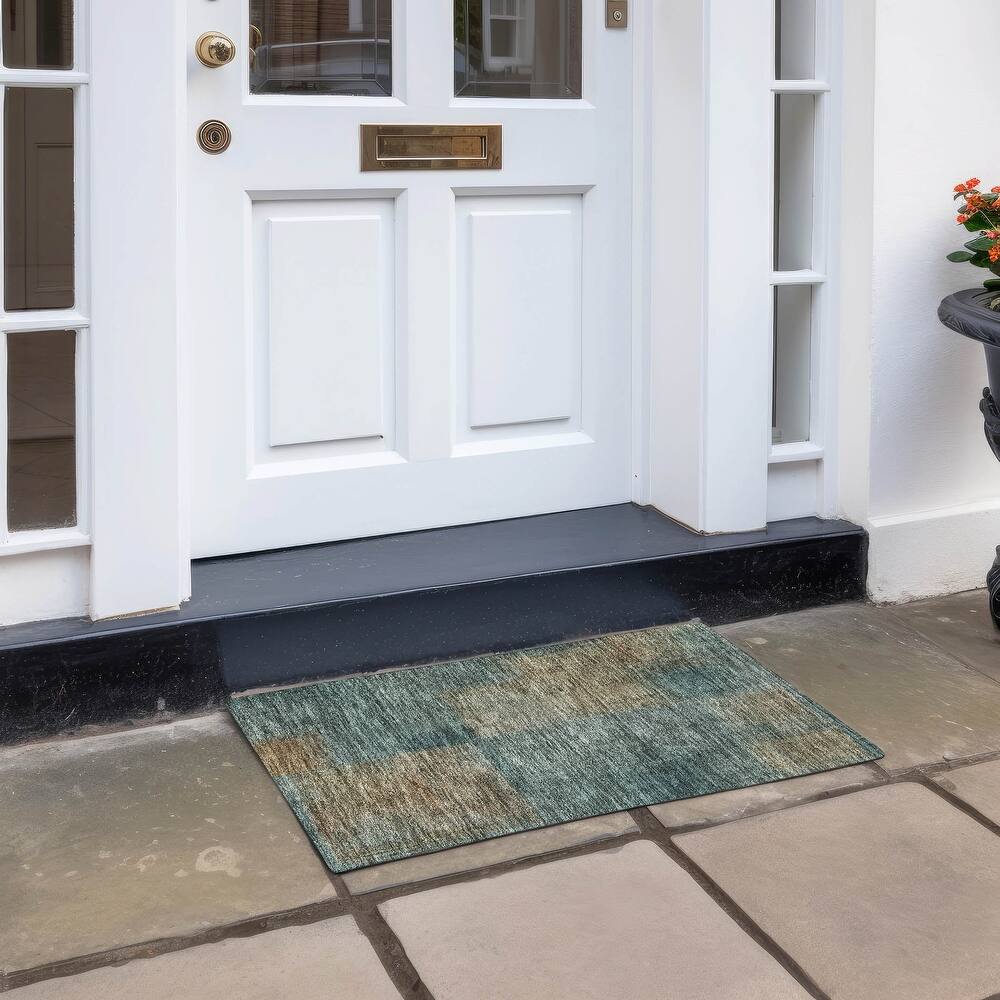 Machine Washable Indoor/ Outdoor Chantille Ombre Rug