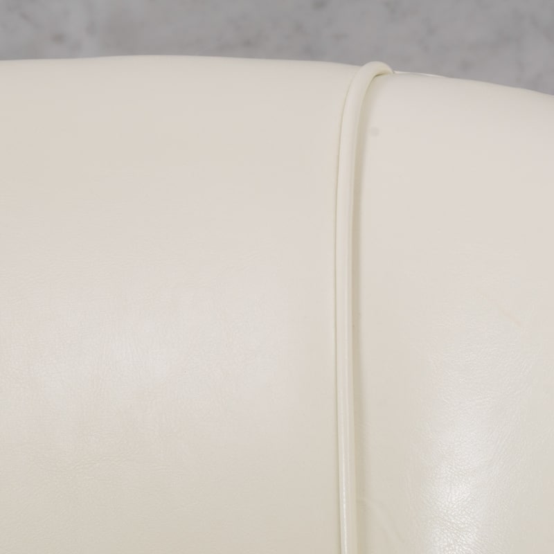 Austin Ivory Bonded Leather Club Chair by Christopher Knight Home