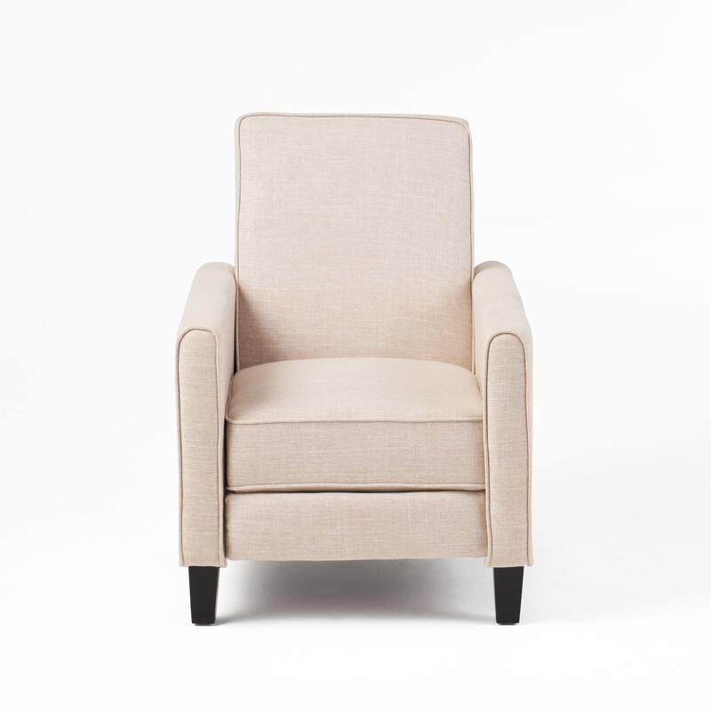 Roomfitters Fabric Push Back Chair for Elegant Home Decor, Navy Blue