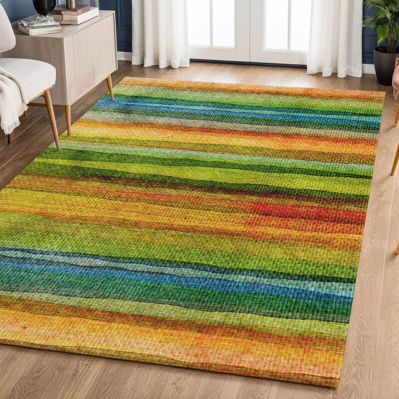 Premium Washable Super Soft Modern Stripe Mayfield Rug