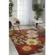 preview thumbnail 57 of 92, Nourison Fantasy Floral Wildflowers Area Rug 2' 6" x 4' - Chocolate - Runner/Rectangle