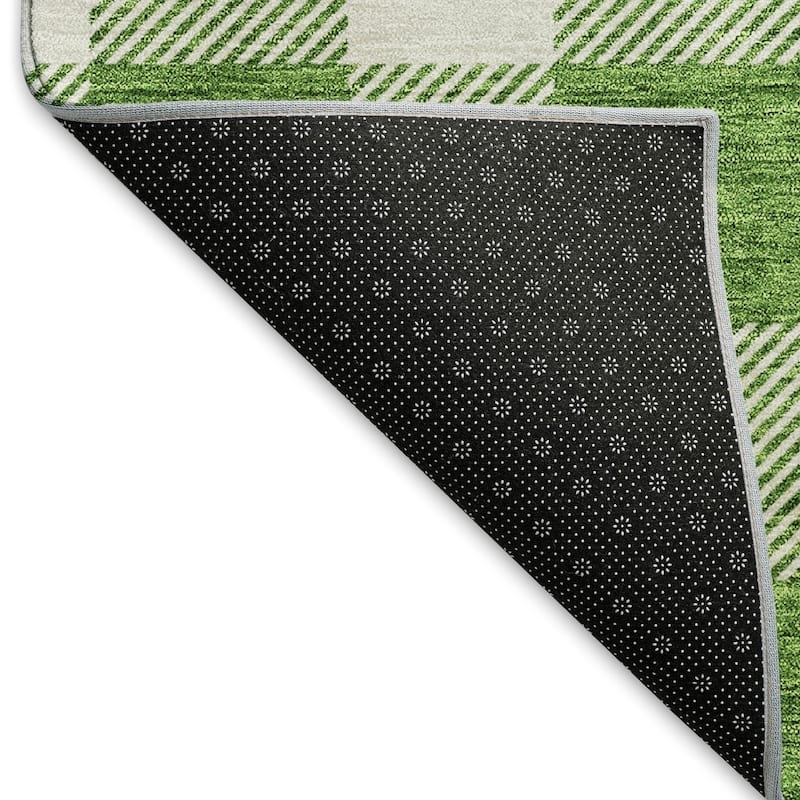 Premium Washable Super Soft Plaid Mayfield Rug