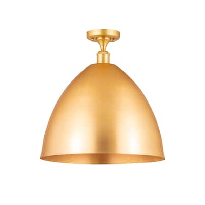 Innovations Lighting Metal Bristol - 1 Light 16" Semi-Flush Mount