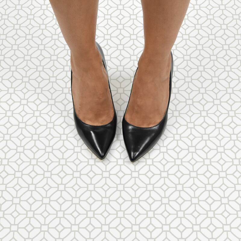 FloorPops Lattice Peel & Stick Floor Tiles