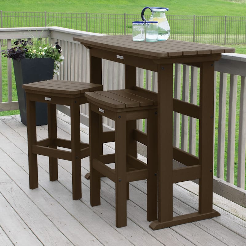 Lehigh 3-piece Outdoor Balcony Set - Bar-height