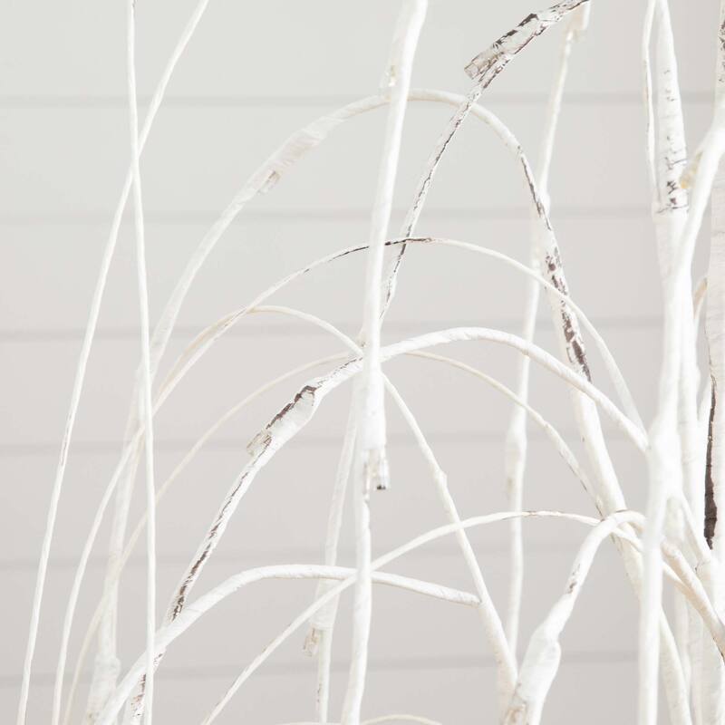 Pre-Lit Weeping Willow Artificial Christmas Tree - 4' - Warm White LED Lights