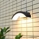 preview thumbnail 1 of 6, YANSUN 18W Black Curved Aluminum Integrated LED Motion Sensor Wall Sconce Modern Industrial Indoor Wall Light 3000K Soft White