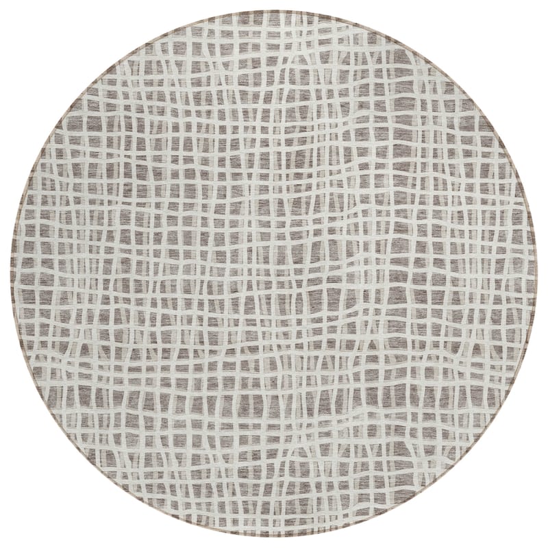 Machine Washable Indoor/ Outdoor Chantille Abstract Modern Rug