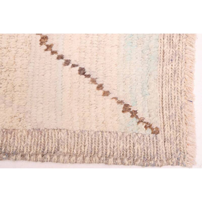 ECARPETGALLERY Hand-knotted Pak Finest Marrakesh Cream Wool Rug - 8'11 x 11'11