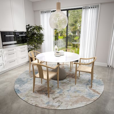 Indoor/ Outdoor Accord Modern Polyester Washable Rug New