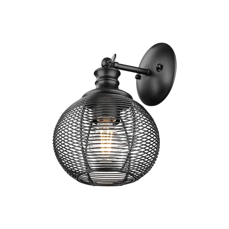 Golden Lighting 6802-1W Calypso 12" Tall Bathroom Sconce