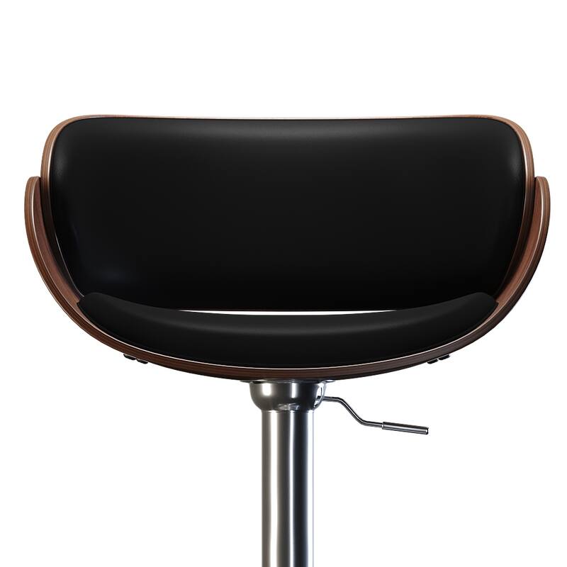 WYNDENHALL Gilford Mid Century Modern 34" Adjustable Swivel Bar Stool