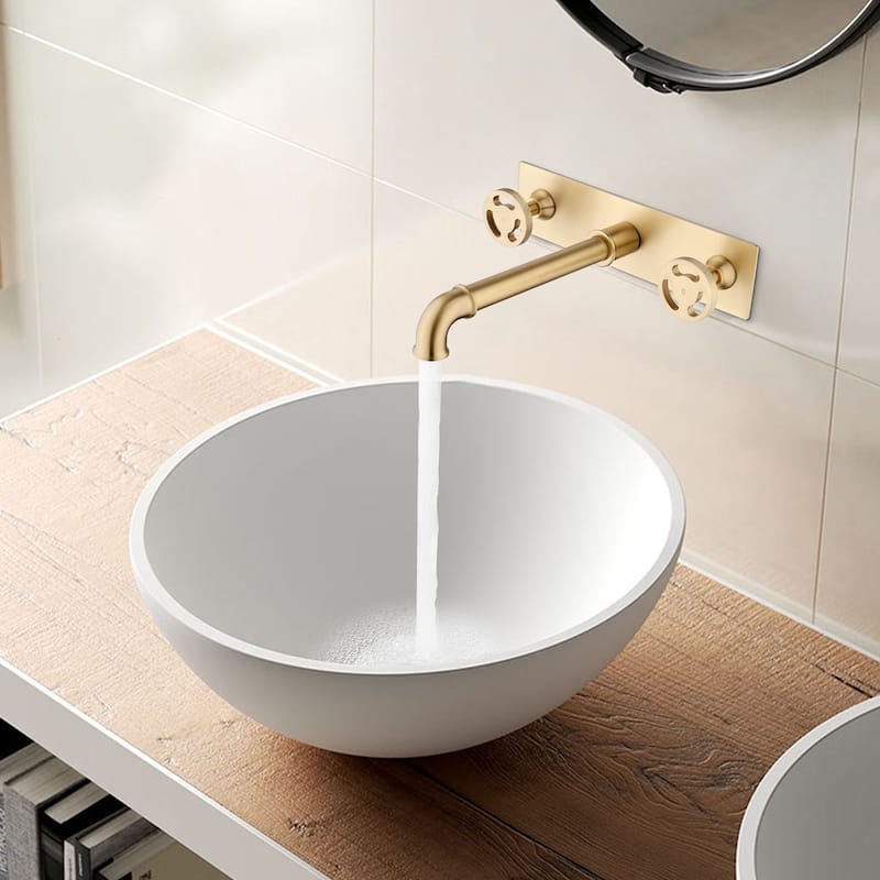 Rbrohant Widespread Bathroom Sink Faucet Basin Vessel Mixer Taps