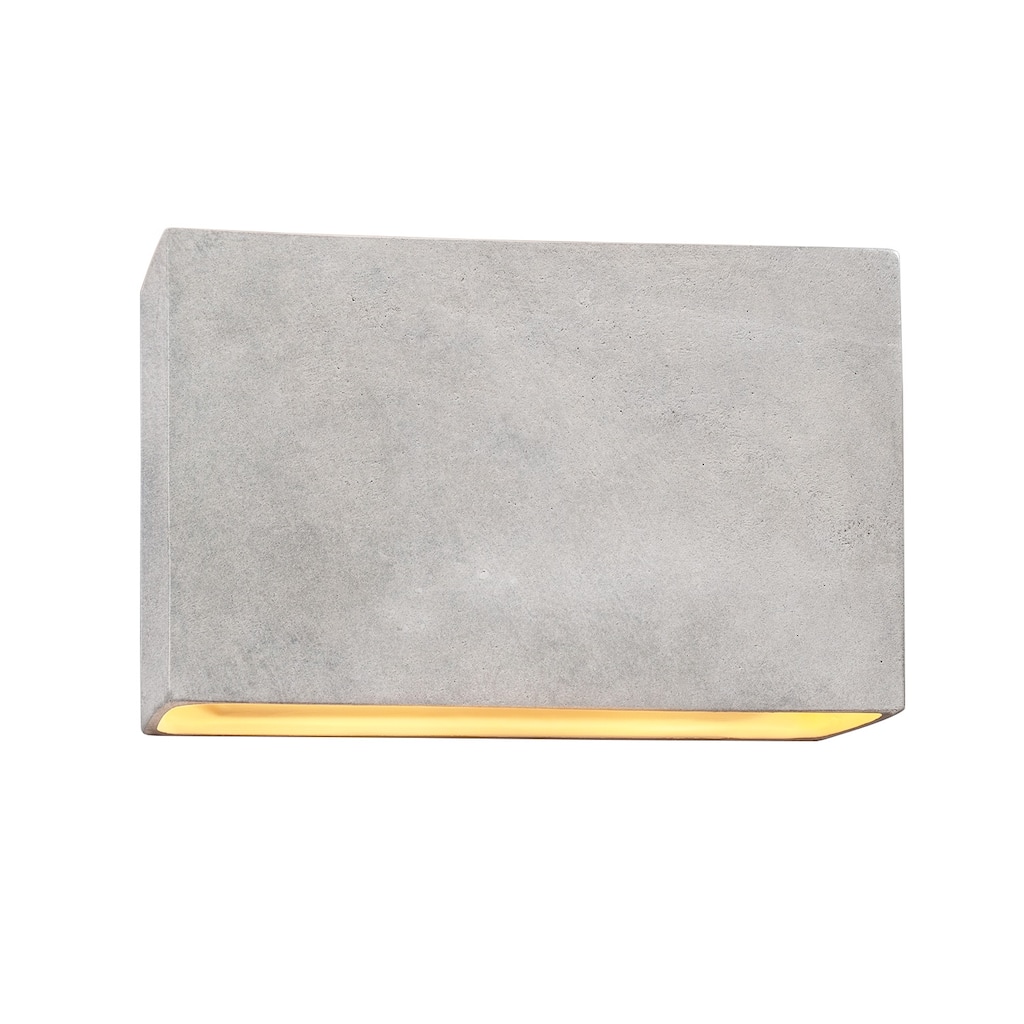 Carbon Loft Maeve 16-inch ADA Concrete Closed Top Rectangle Outdoor Wall Sconce