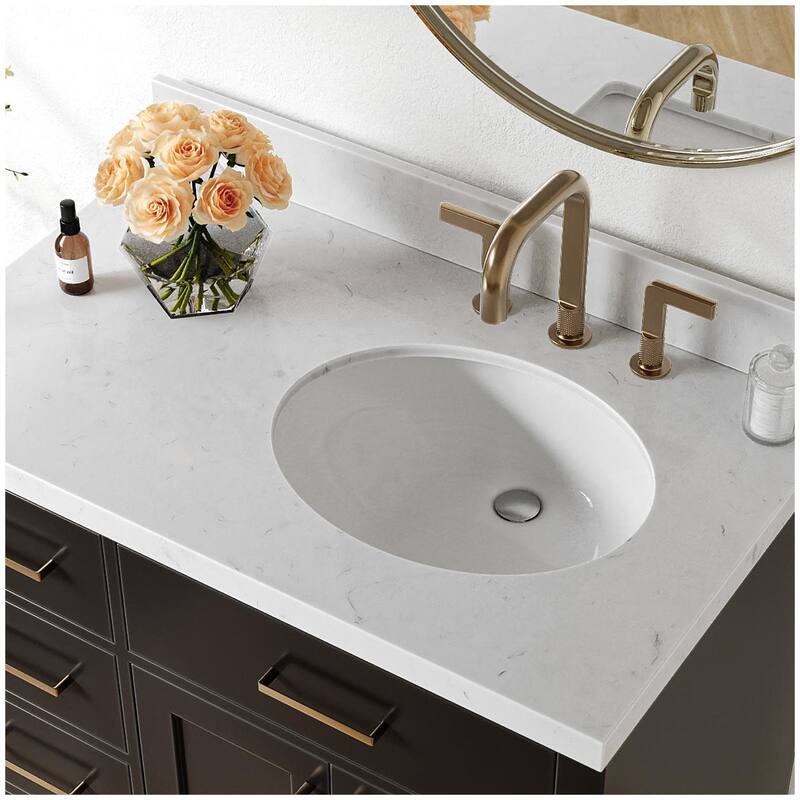 Ariel T036SRCQOVO Hepburn 36" Free Standing Single Oval Basin Vanity