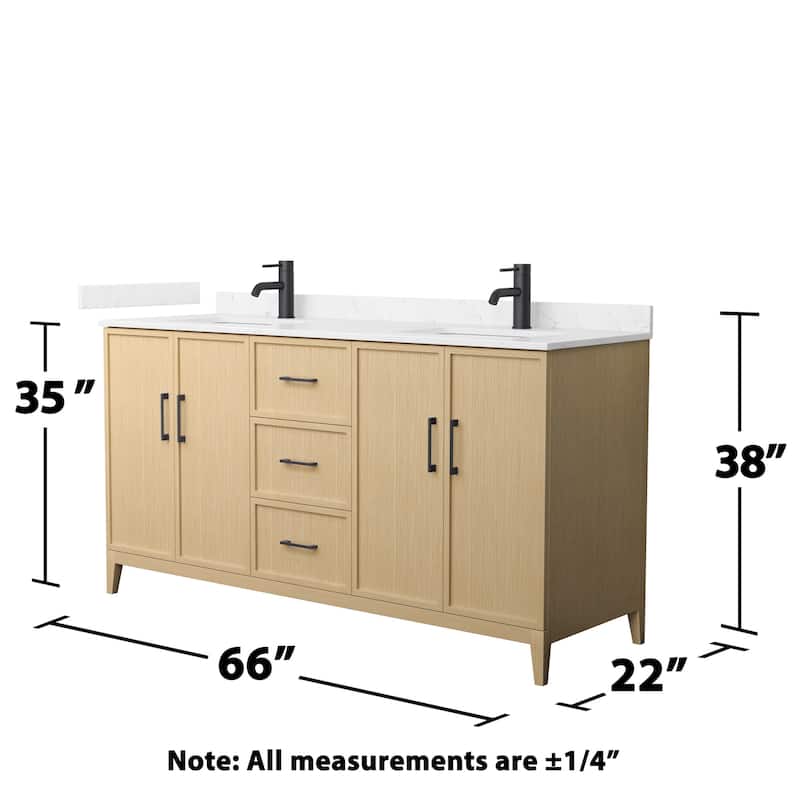 Wyndham Collection WCH717166D-VCA-UNSMXX Elan 66" Free Standing Double