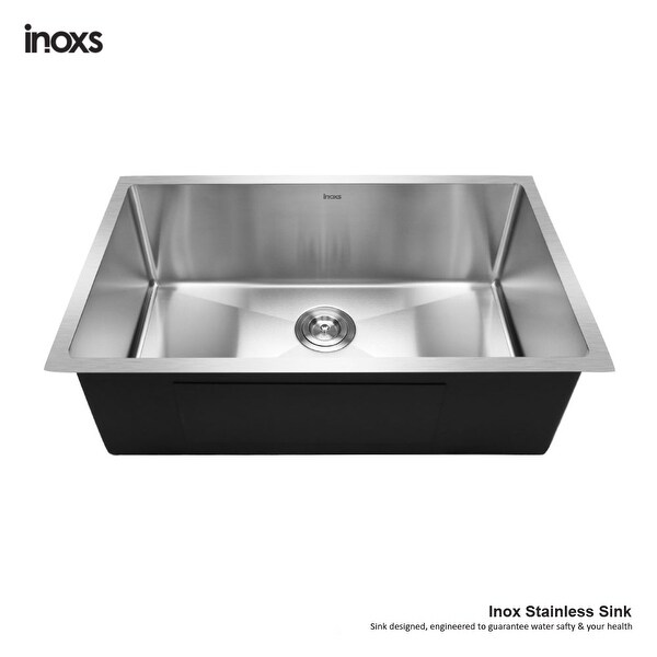 30" x 18"x 10" Deep Stainless Steel Single Bowl 18 Gauge Undermount Kitchen Sink