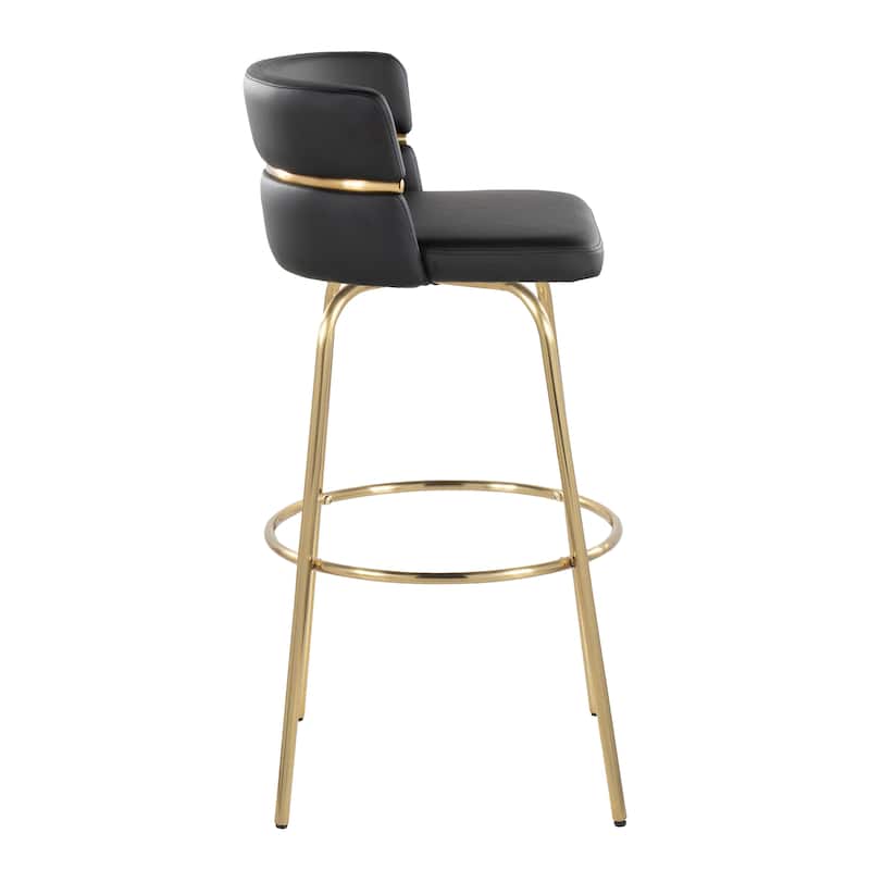 Silver Orchid Lena 30" Fixed-Height Bar Stool (Set of 2)
