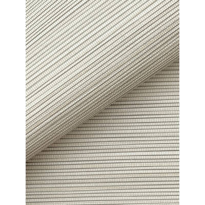Warner Lorn Bone Faux Grasscloth Wallpaper