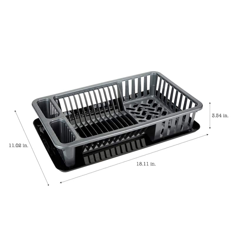 Kitchen Details Medium Dish Rack with Tray
