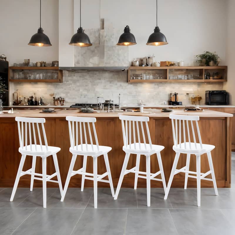 Farmhouse 24" Spindle Wood Counter Stools