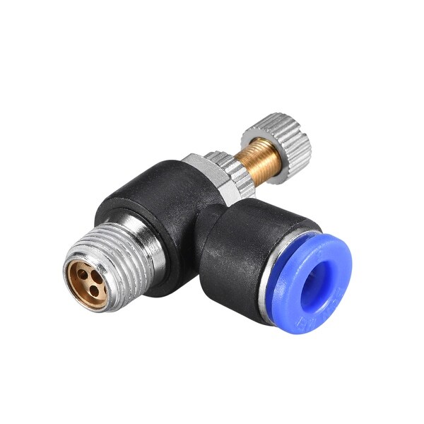 Elbow Air Flow Control Valve 15/64" OD x 1/8" G Speed controller Valve 6pcs - 15/64" OD x 1/8" G 6pcs