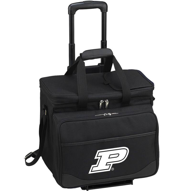 NCAA Purdue Boilermakers Insulated Picnic Set for 4 on Wheels