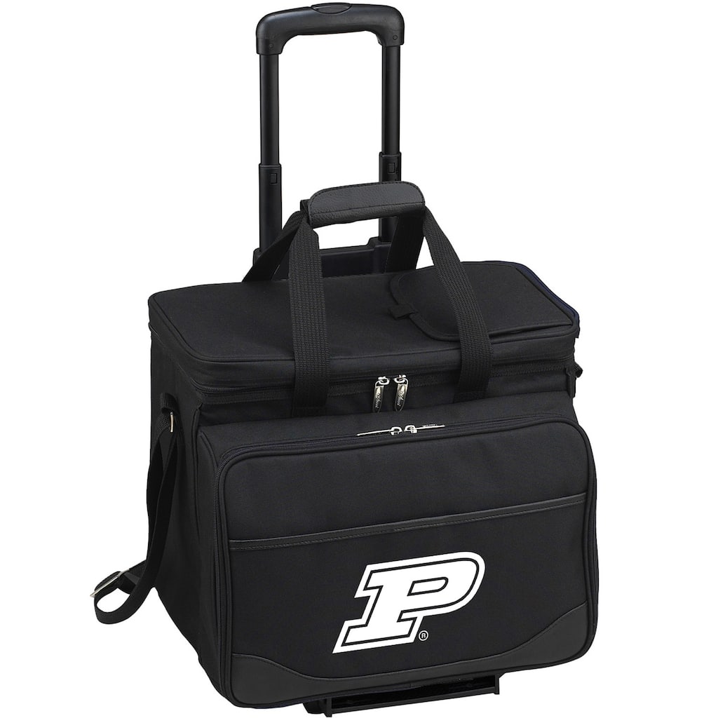 NCAA Purdue Boilermakers Insulated Picnic Set for 4 on Wheels