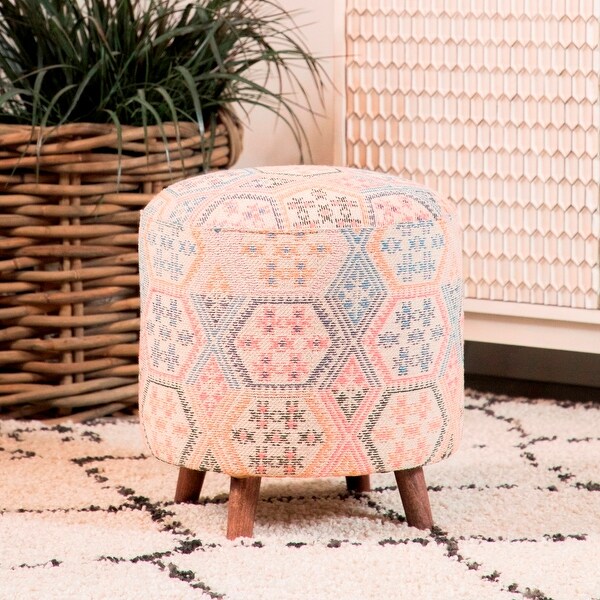 Upholstered discount accent stool