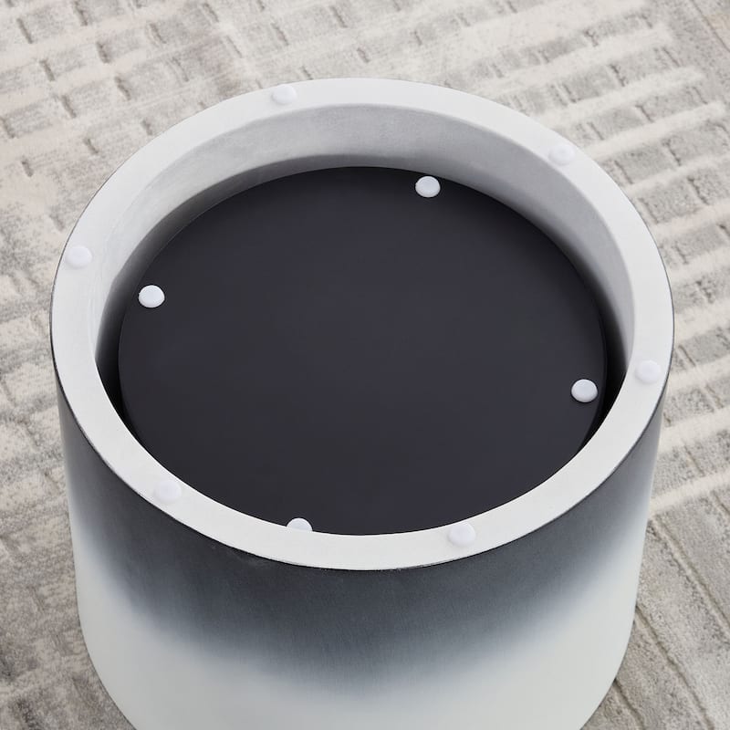 Round MDF with Veneer Side Table Coffee Table Nesting Table set of 2