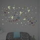 preview thumbnail 4 of 7, Walplus Fairy Glow in The Dark Floral Butterflies Kids Wall Stickers