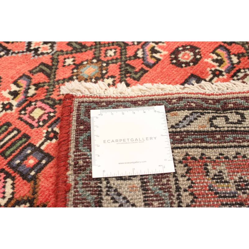 ECARPETGALLERY Hand-knotted Andelz Red Wool Rug - 2' 6" x 9' 7"