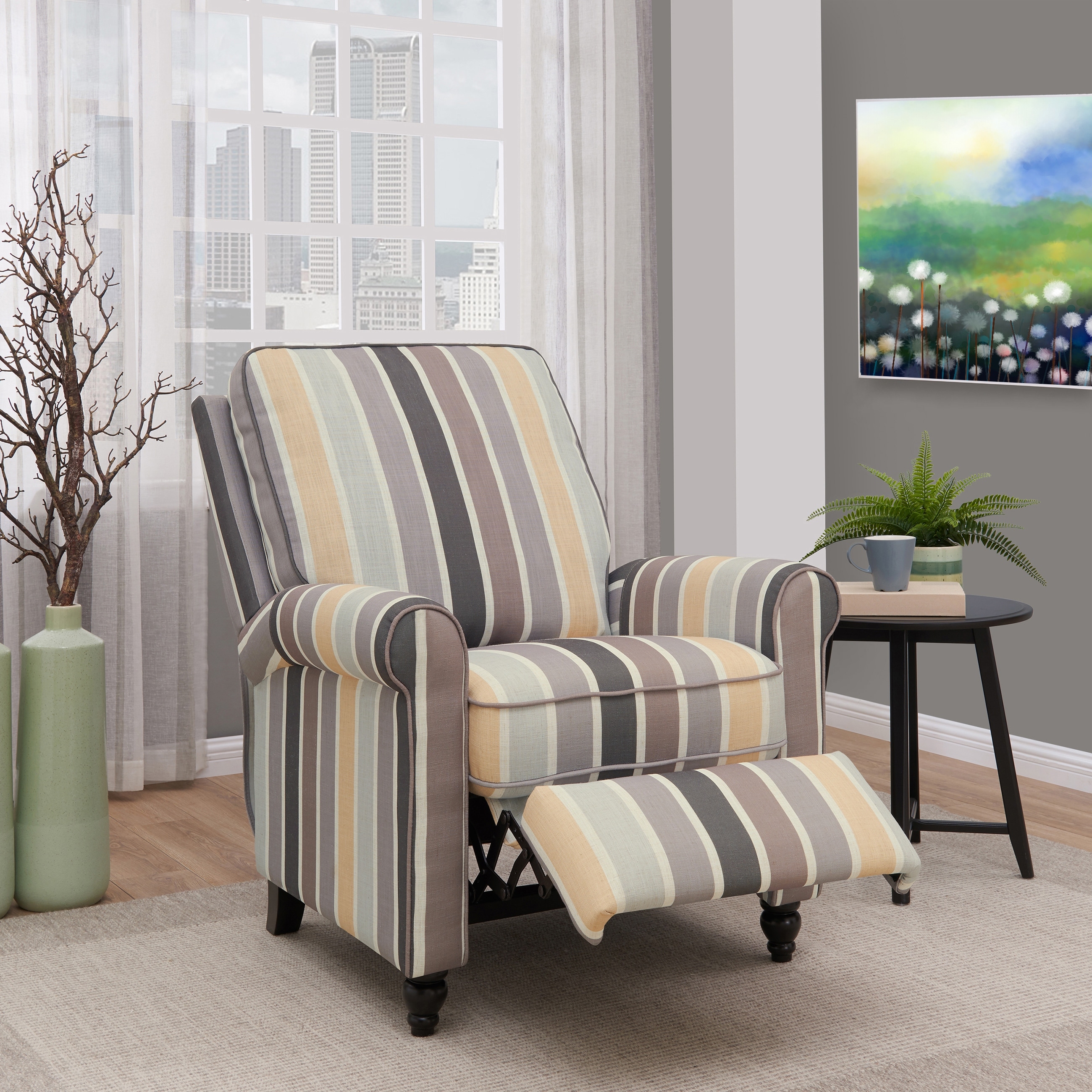 Copper grove lassen blue recliner chair shop