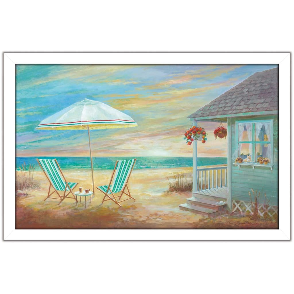 "Beach Cottage" by Ruane Manning Print on Acrylic