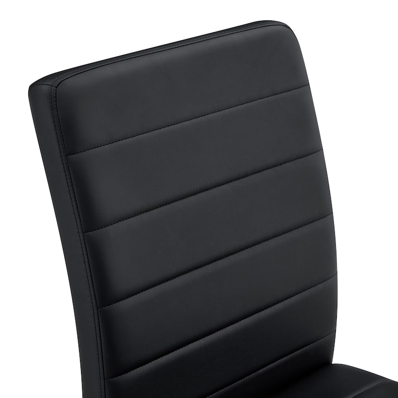 6-Pack - Heavy-Duty Chairs Set: 2.1" Thick Cushion, Iron Frame, Perfect For Home Or Office