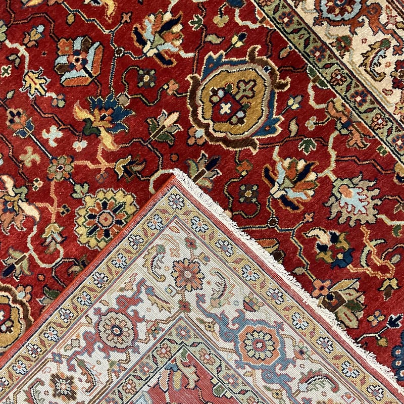 HERAT ORIENTAL Handmade 5'1 x 7' Serapi Wool Rug - 5'1" x 7'