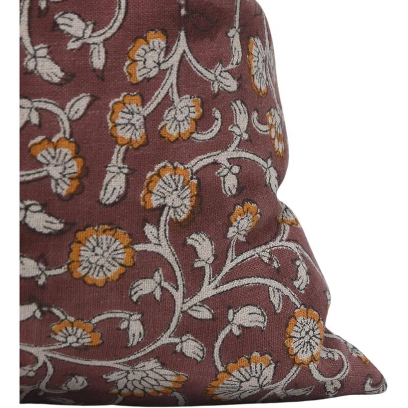 Fabdivine Linen Bohemian Block print pillow Cover