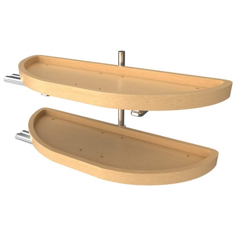 Rev-A-Shelf 32 in Wood Half Moon Lazy Susans 2-Tier