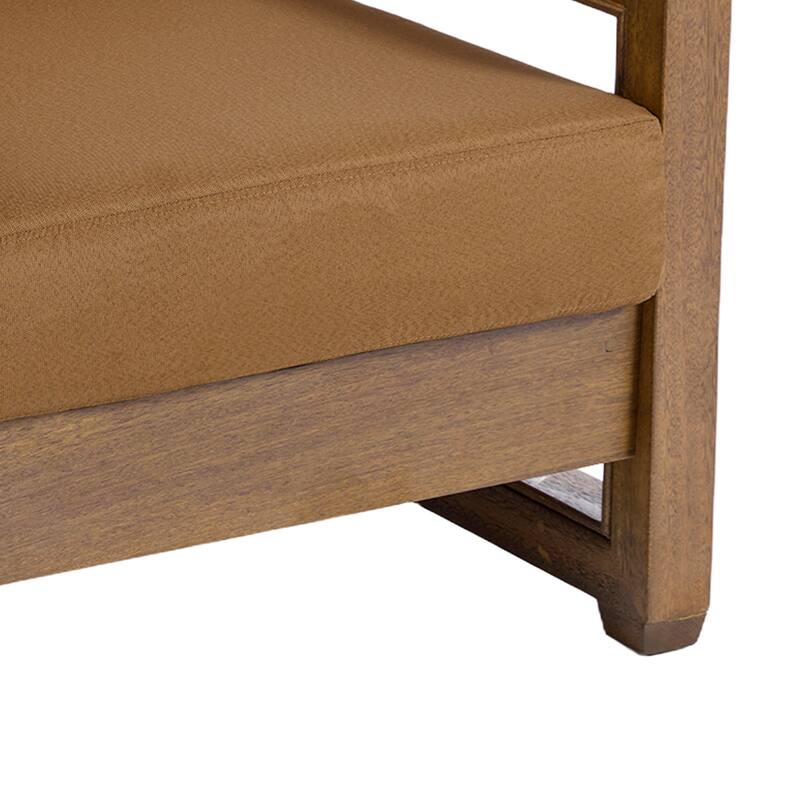 Patio Teak Wood Outdoor Arm Chair with Cushion