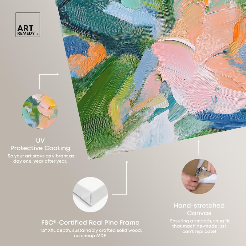Chromatic Layers Canvas Set of 2 by Art Remedy, Gallery Wrapped