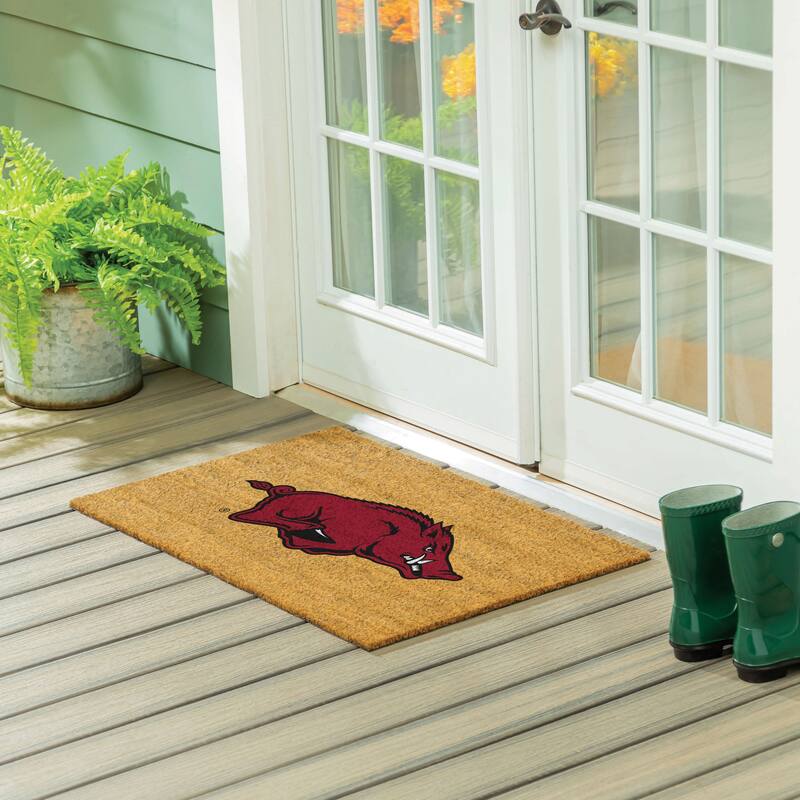 University of Arkansas Full Color Indoor/Outdoor Coir Mat - 36" x 24"