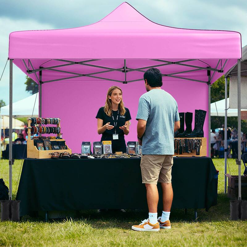 Costway 10 x 10 FT Pop up Canopy Tent with 4 Removable Sidewalls,