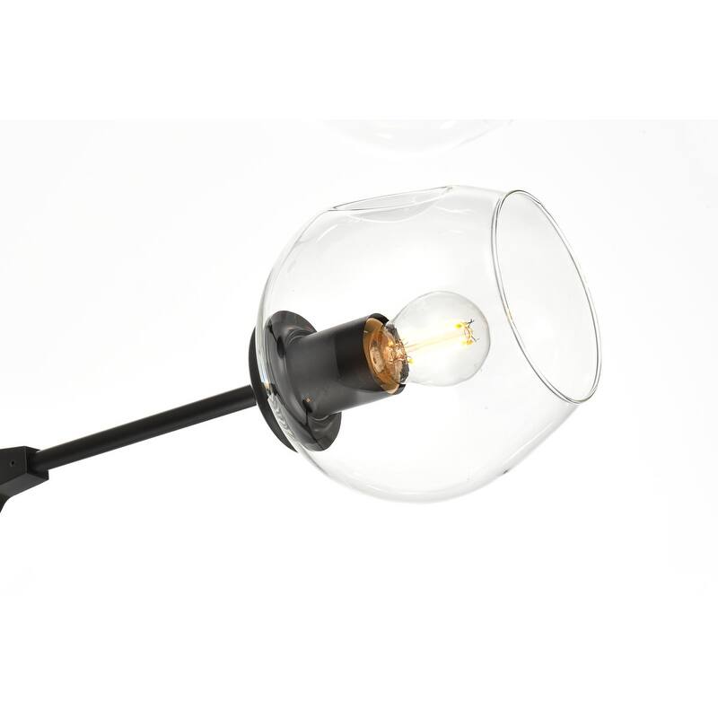 Elegant Lighting 1712G70 Cavoli 6 Light 70" Wide Abstract Chandelier